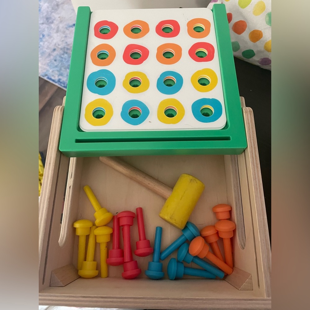 Lovevery Match and Tap Hammer Box Toy